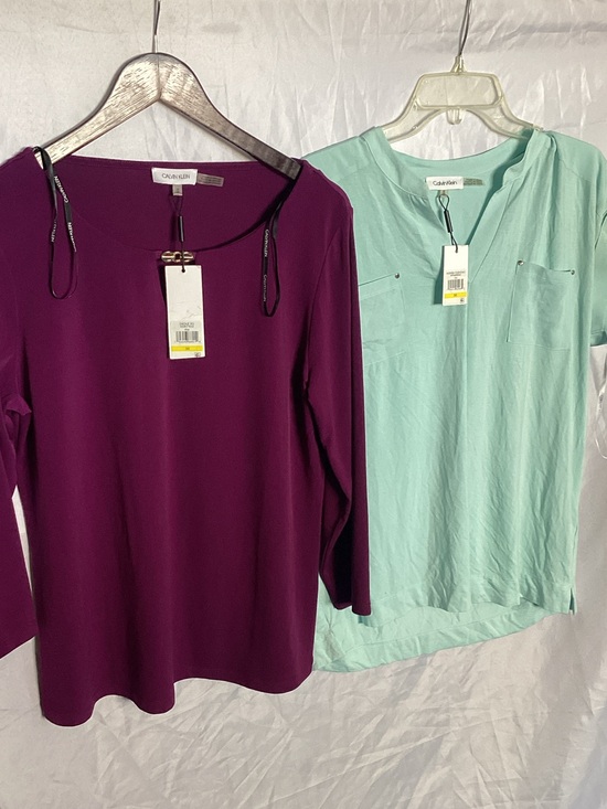 Calvin Klein Tops - Calvin Klein Women’s Long Sleeve Top - Plum bundle
